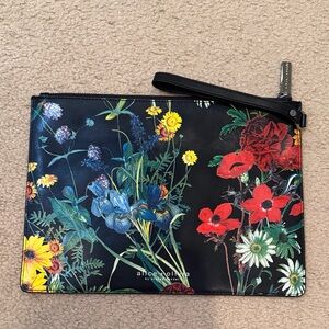 Alice + Olivia Black Floral Pouch clutch